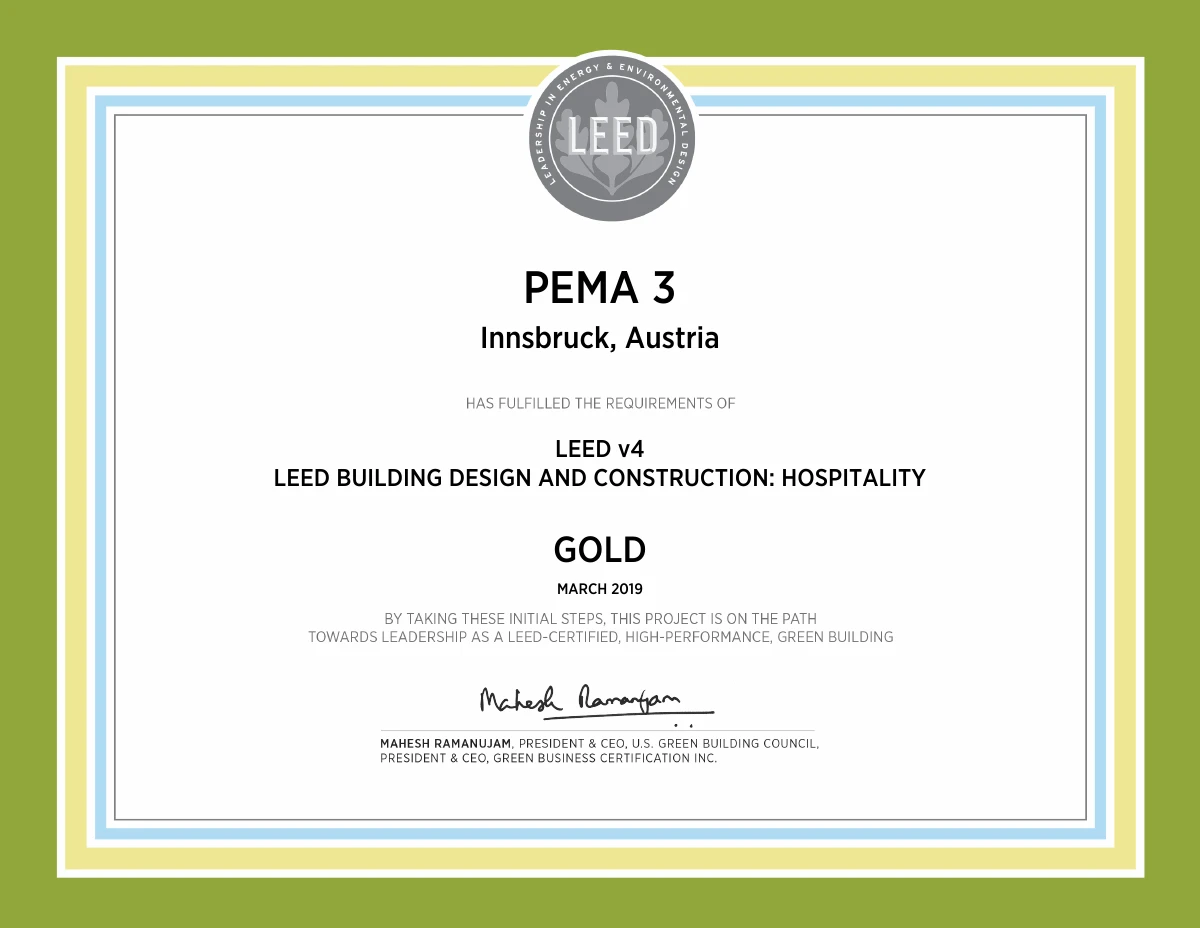 P3 · LEED Gold · Pre-certification